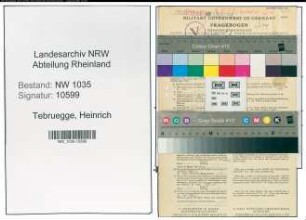 Entnazifizierung Heinrich Tebruegge , geb. 13.03.1900 (Steiger)