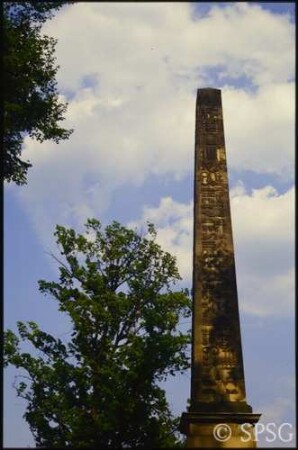 Potsdam, Park Sanssouci, Östlicher Lustgarten, Bereich zwischen Neptungrotte und Obelisk.
