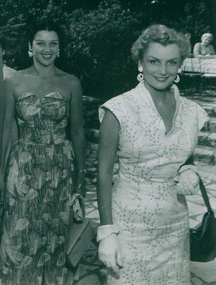 IFF 1954. Lisa Stammer, links, Claude Farell, rechts