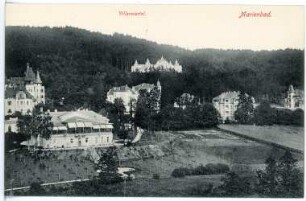 Marienbad. Villenviertel am Stadtgarten mit Villa "Luginsland"