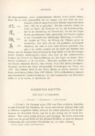 Siebentes Kapitel. Die Zeit Utamaros