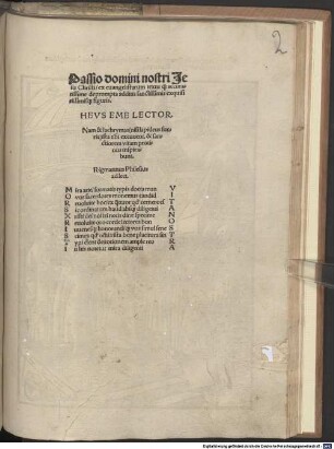Passio domini nostri Jesu Christi : ex euangelistarum textu q[ua...] accuratissime deprompta additis sanctissimis exquisitissimisq[ue] figuris