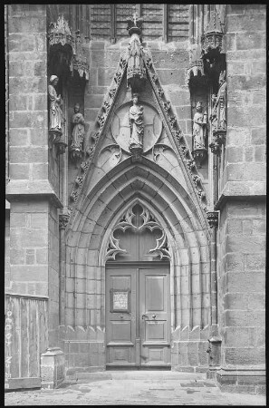 Meißen. Südtor des Domes zu Meißen