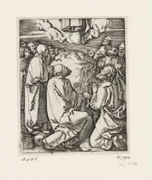 Himmelfahrt Christi, Blatt 35 der Folge "Passion Christi"
