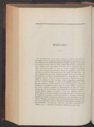 Miscelánea.