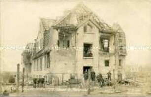 Zerstörtes Haus in Wilhelmshaven-Mariensiel