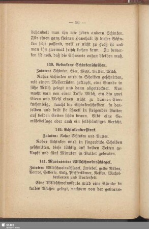 139. Gebackene Schinkenscheiben