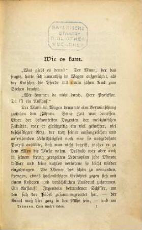 Quer durch's Leben : Bilder und Geschichten, 1