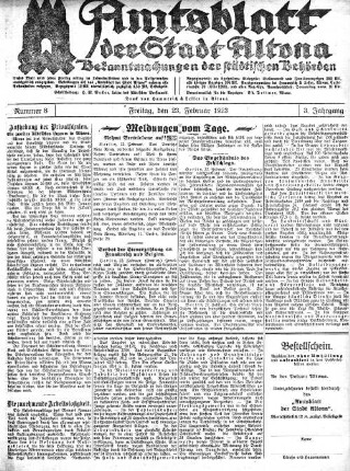 Nummer 8 : Freitag, den 23. Februar 1923