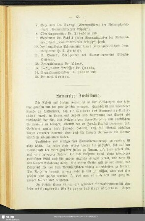 Samariter-Ausbildung