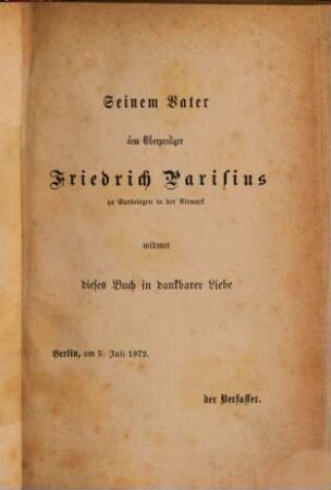 Pflicht und Schuldigkeit : Eine altmärkische Geschichte von Ludolf Parisius, 1