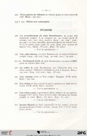Fumoir (Nr. 276-302)