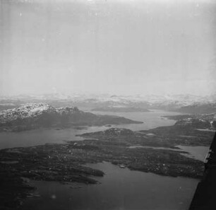 Luftbildaufnahme der Schärenküste : Schäreninseln vor der norwegischen Küste