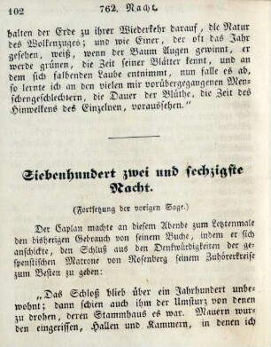 Siebenhundert zwei und sechzigste Nacht