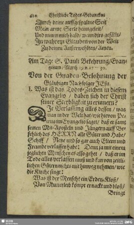 Am Tage S. Pauli Bekehrung