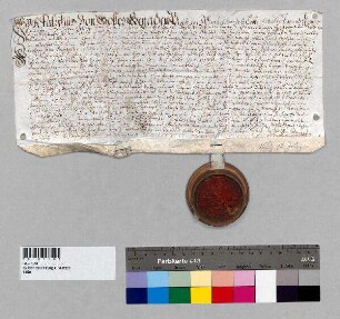Leibgedingbrief des Propstes Patritius [I.] und des Kapitels zu Baumburg für Georg Ziegelhuber zu Afuswimm und dessen Frau Ursula über das Gut daselbst. Die Witwe des Jakob Drechsler hat das Gut übergeben.; S1: Propst Patritius [I.] von Baumburg; S2: Kapitel zu Baumburg