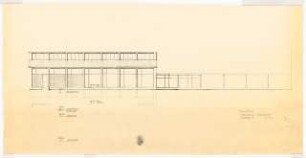 Gartenanlage Pädagogische Akademie Köln: Turnhalle: Südansicht 1:100