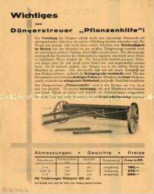 Neuer Düngerstreuer
