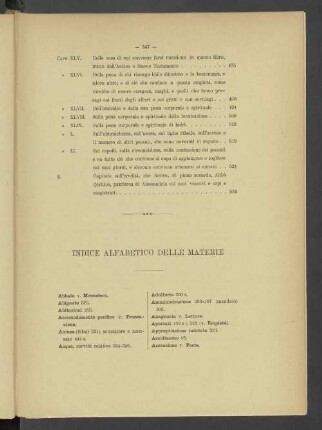 Indice Alfabetico Delle Materie