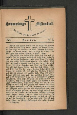 No. 2. Februar. 1874.