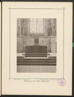 Naumburg a. S.: Dom, Westchor.