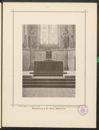 Naumburg a. S.: Dom, Westchor.