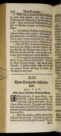 XLIII. Vom Evangelio insonderheit.