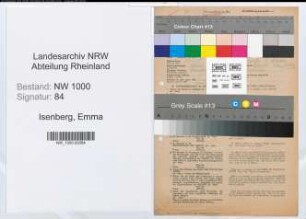 Entnazifizierung Emma Isenberg, geb. 24.01.1905 (Kontoristin)