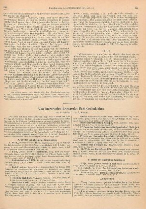 593-600 Vom literarischen Ertrage des Bach-Gedenkjahres