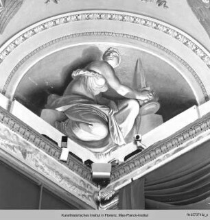 Decken- und Wandmalerei : Mythologische Figuren und Tugenden : Fortitudo