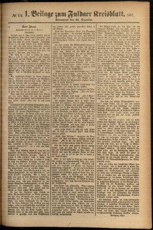Zweite Ausgabe vom Samstag, den 21. Dezember 1901.