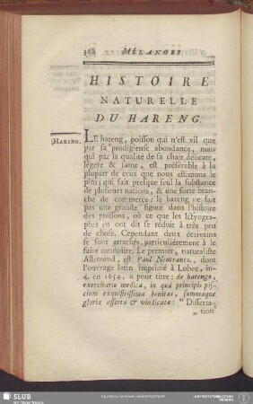 Histoire Naturelle Du Hareng