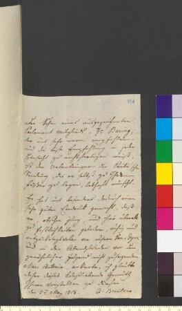 Brief von Brentano, Johanna Antonia Josepha an Goethe, Johann Wolfgang von