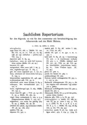 Sachliches Repertorium