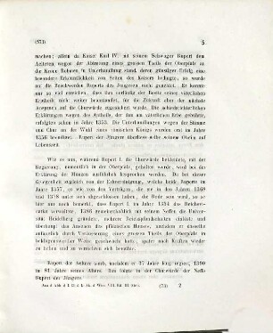 Die ältesten von den Wittelsbachern in der Oberpfalz geschlagenen Münzen, 1, Die Münzen der pfalzgräflichen Linie ; 2. Rupert der Erste und Rupert der Zweite