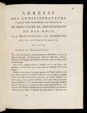 1-4, Adresse Des Administrateurs ...
