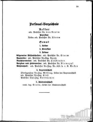 Rektor und Senat