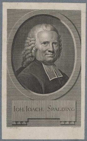 Bildnis des Ioh. Ioach. Spalding