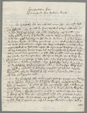 Friedrich Müller (1749 - 1825) Autographen: Brief von Friedrich Müller an Johann Peter von Langer - BSB Autogr.Cim. Müller, Friedrich