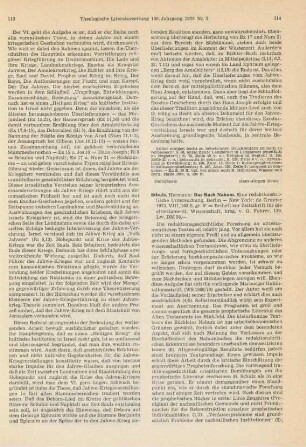 114-117 [Rezension] Schulz, Hermann, Das Buch Nahum