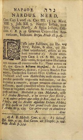 Olavi Celsii, ... Hierobotanicon : Sive De Plantis Sacrae Scripturae, Disserationes Breves, 2