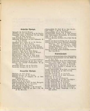 Vorlesungsverzeichnis für das .... 1879/80. WH