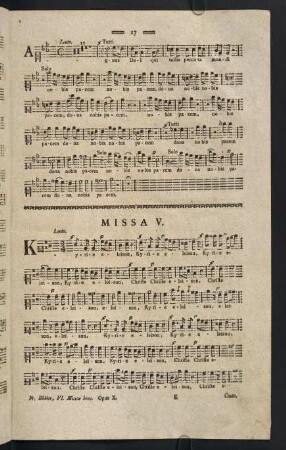 17-22, Missa V.