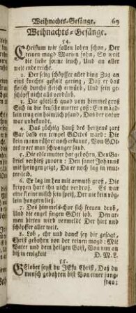 Weihnachts-Gesänge. - Paßions-Gesänge
