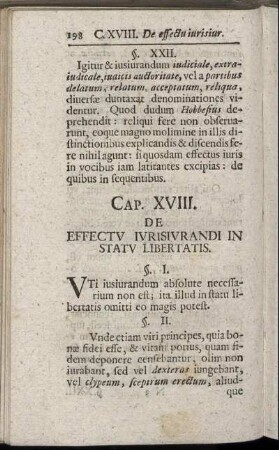 Cap. XVIII. De Effectu Iurisiurandi In Statu Libertatis.