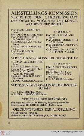 Ausstellungs-Komission