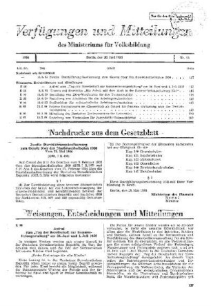 Zweite Durchführungsbestimmung zum Gesetz über den Staatshaushaltsplan 1956 : vom 15. Mai 1956 (GBl. I S. 428) ; [Nachdrucke aus dem Gesetzblatt]