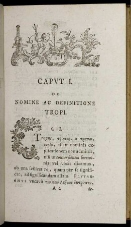 Caput I. De Nomine Ac Definitione Tropi.