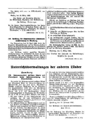 Prüfung für Schwimmeister (Schwimmeisterinnen) in Marburg : [Amtliche Erlasse] ; [Amtlicher Teil]