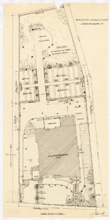 Einfamilienwohnhaus, Berlin-Nikolassee: Lageplan 1:100